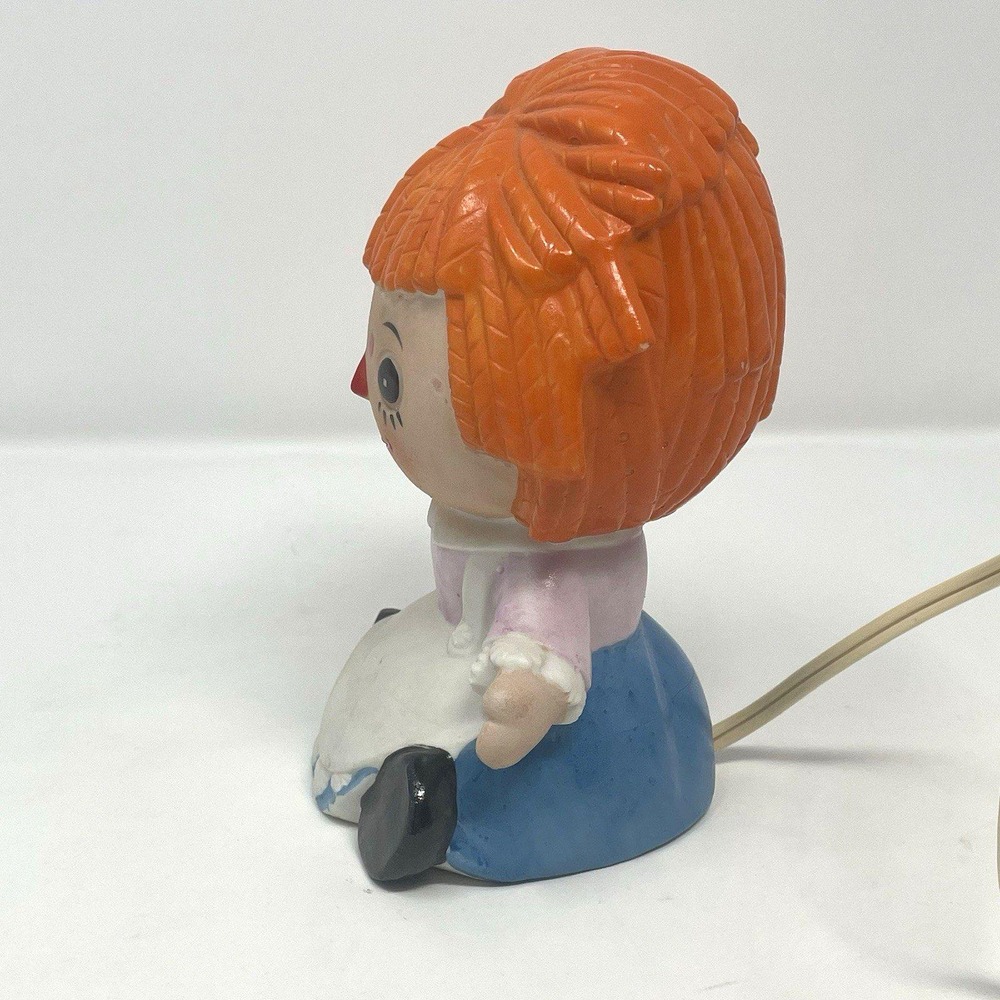 Vintage Lefton Raggedy Ann Porcelain Night Light Lamp 6" Japan Ceramic Kitsch - Picture 6 of 15
